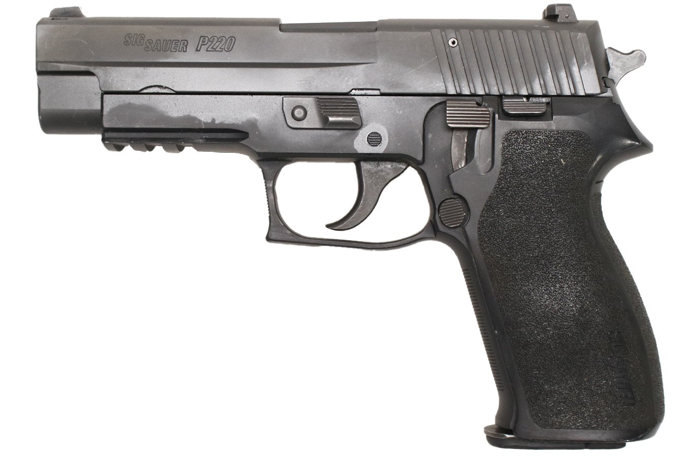 SIG SAUER P220 45 ACP Police Trade-in Pistol with Seven Magazines